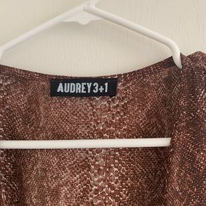 Snake skin print romper